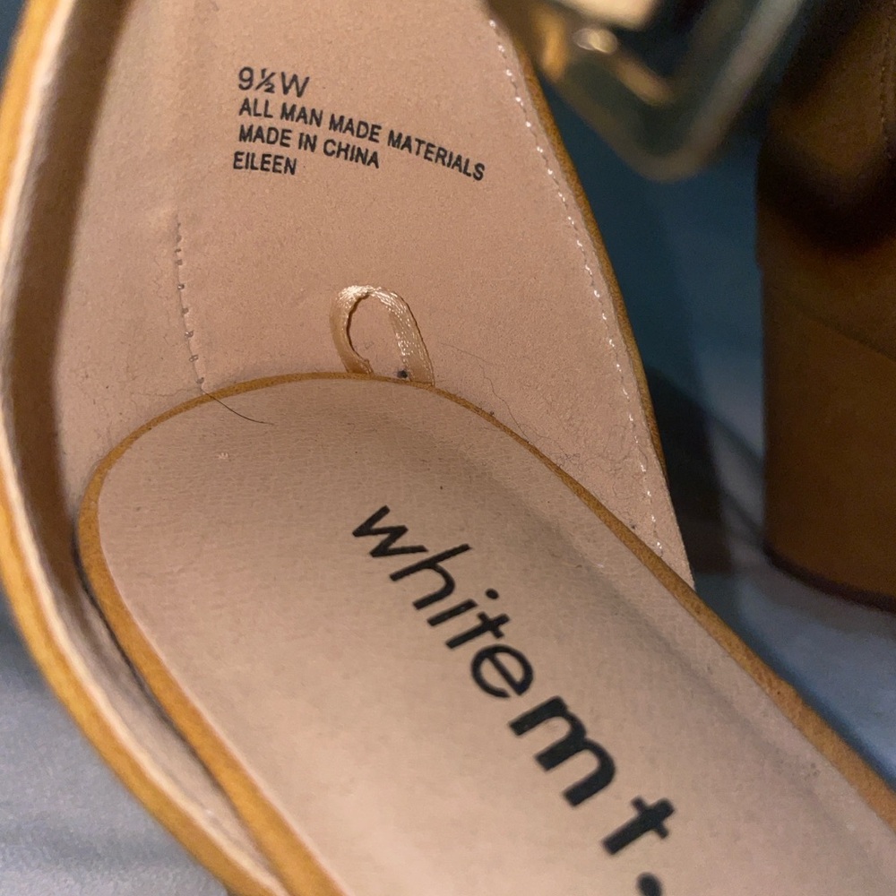 Open Toed Tan Heels - Picture 3 of 5
